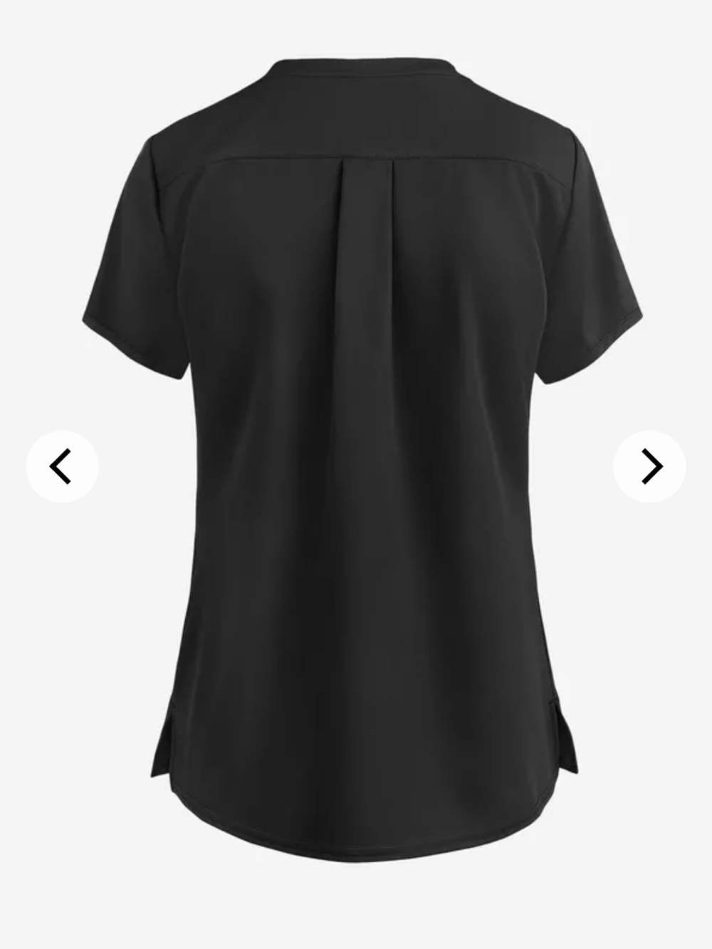 Med Couture Women’s Insight Black V-Neck Scrub Top- new in package - Picture 2 of 7
